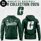 Charlotte 49ers Baseball New Look 2026 Green Hoodie T-Shirt