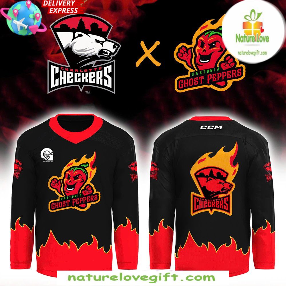 Charlotte Checkers Ghost Peppers Limited Edition Hockey Jersey