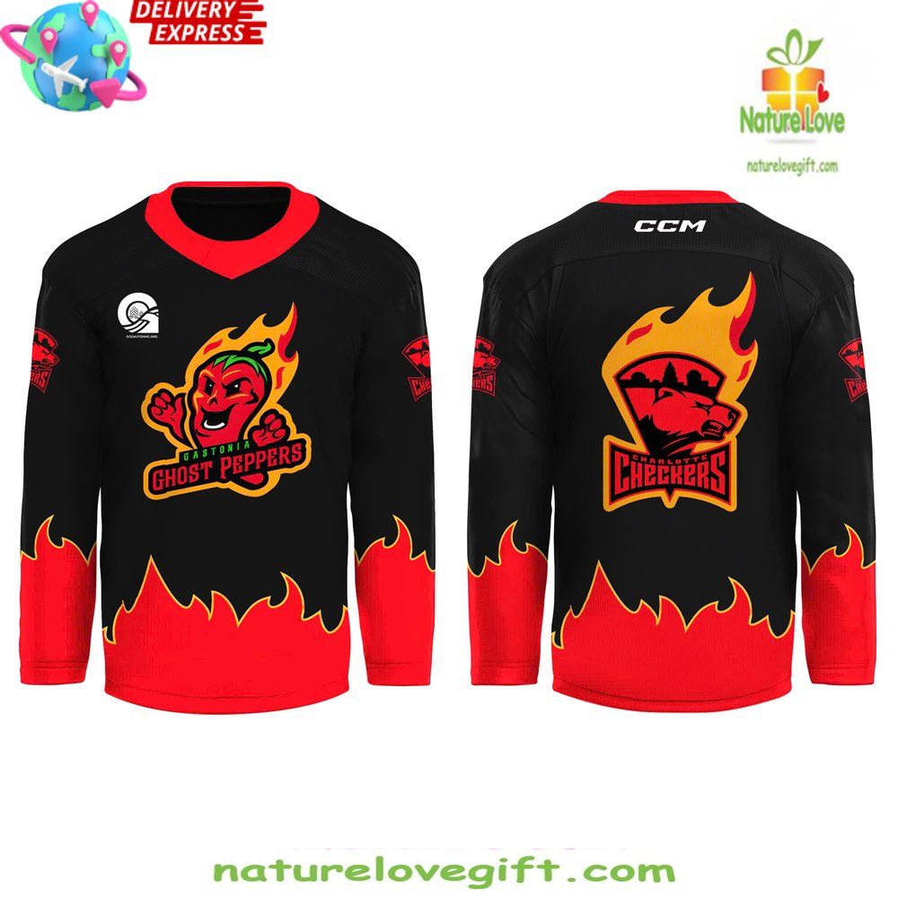 Charlotte Checkers Ghost Peppers Limited Edition Hockey Jersey