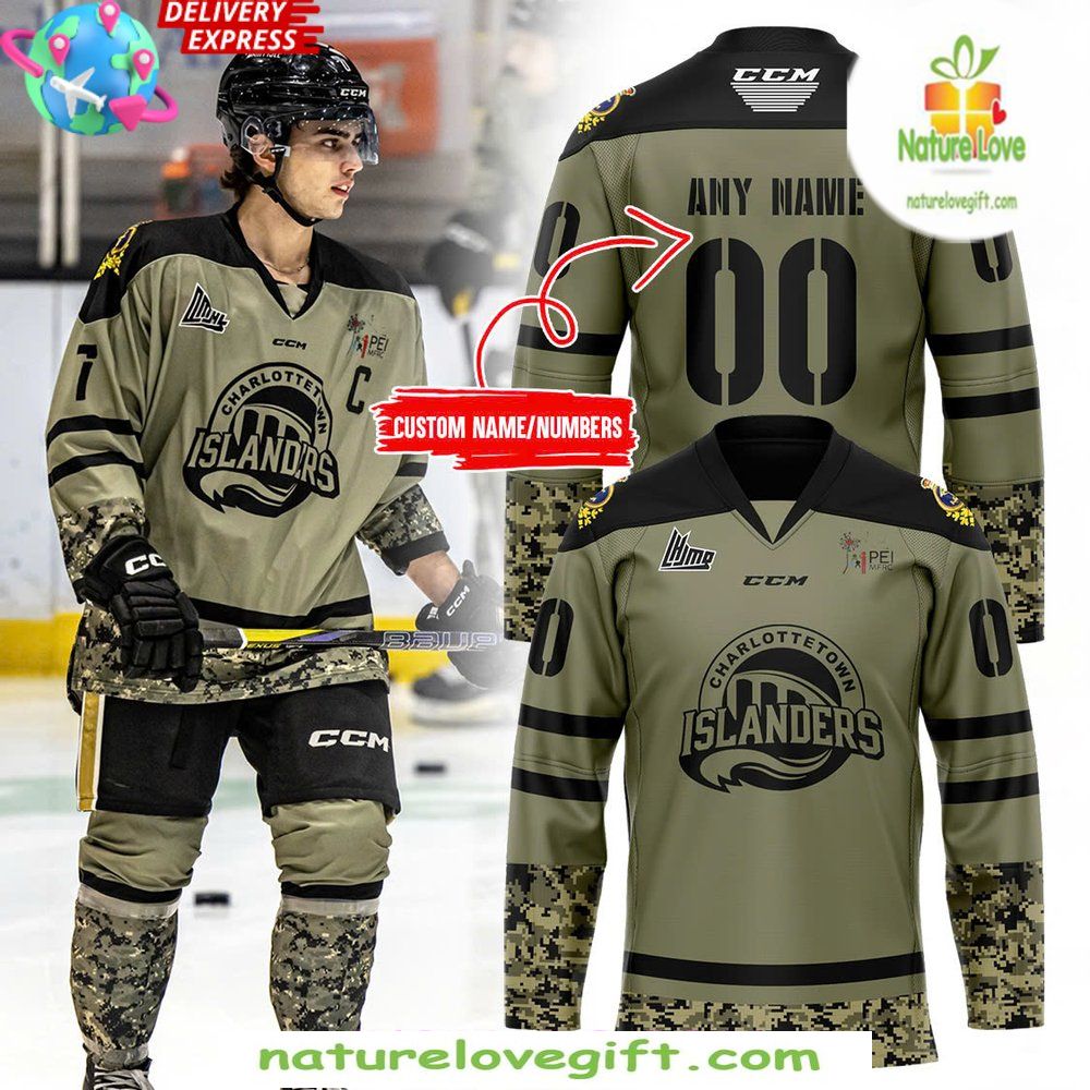 Charlottetown Islanders Military Jersey Hockey Appreciation Special