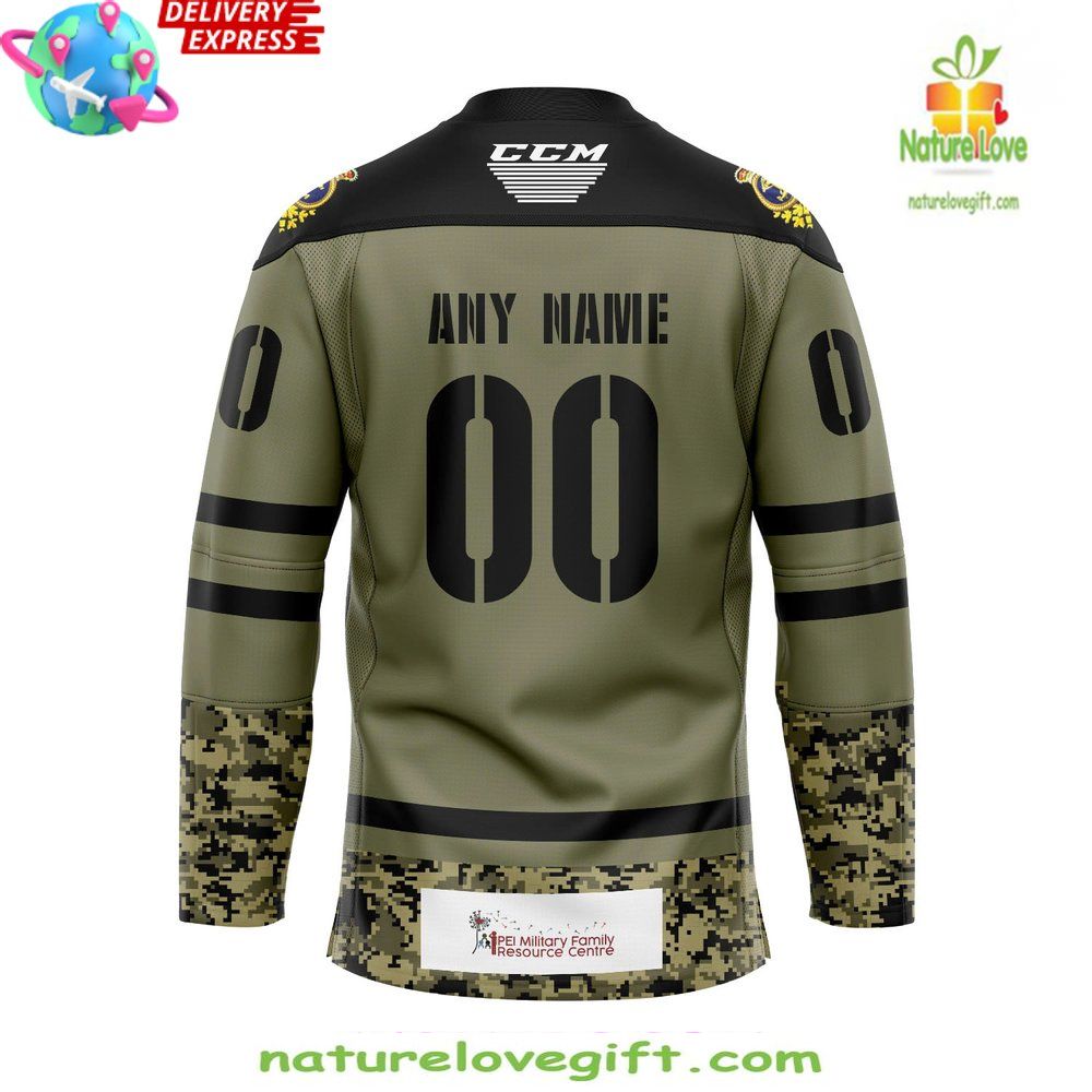 Charlottetown Islanders Military Jersey Hockey Appreciation Special