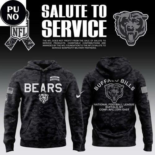 Chicago Bears 2026 NFL Salute to Service Hoodie T-Shirt