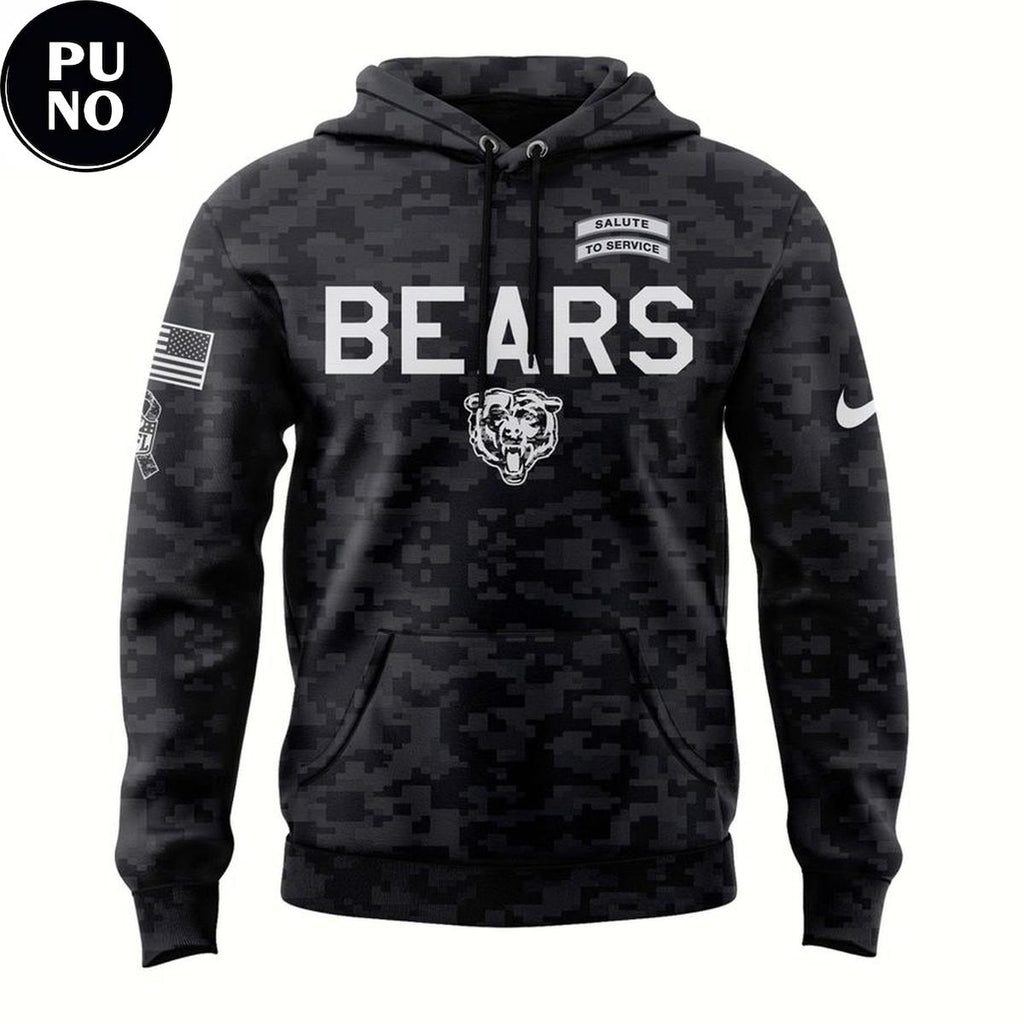 Chicago Bears 2026 NFL Salute to Service Hoodie T-Shirt