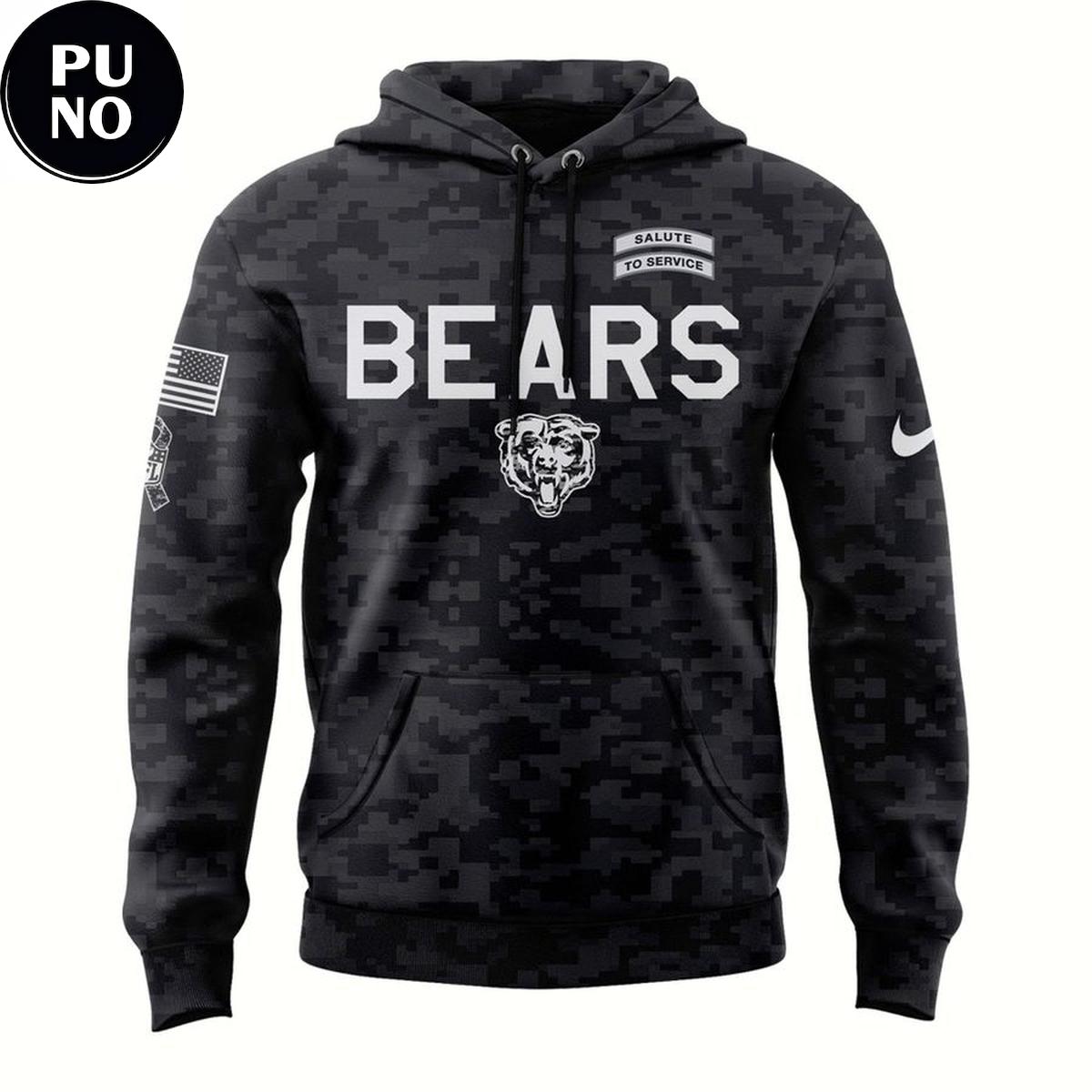 Chicago Bears 2026 NFL Salute to Service Hoodie T-Shirt