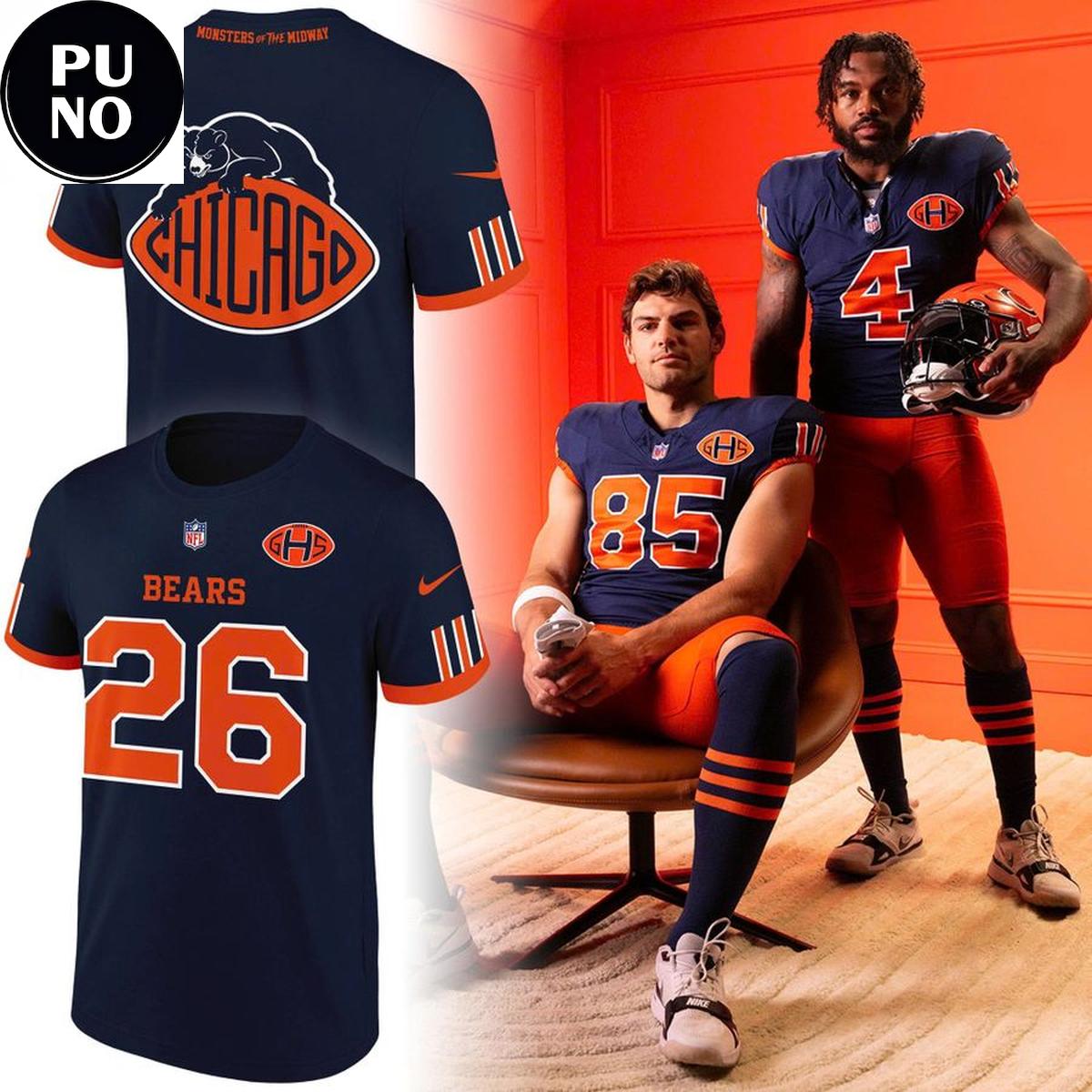 Chicago Bears 2026 Return of the Monsters Custom Number Hoodie T-Shirt