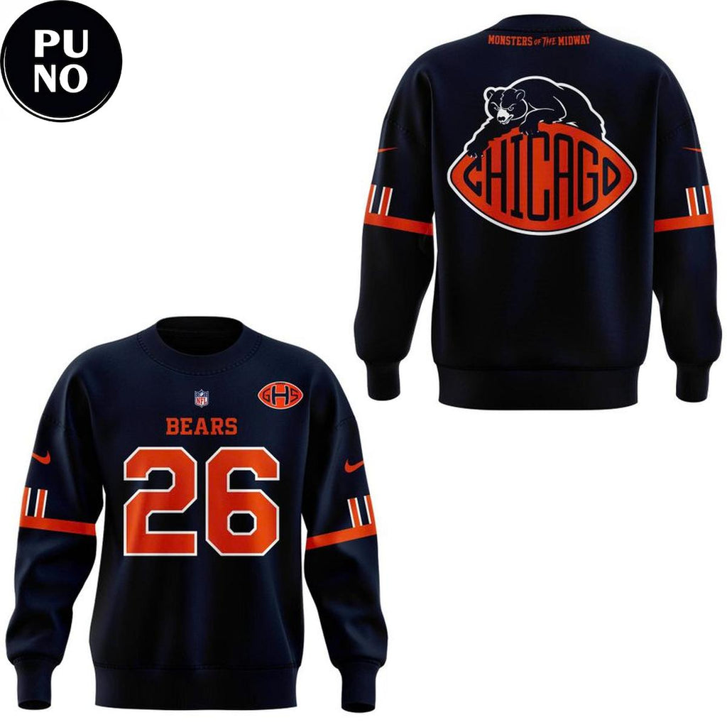 Chicago Bears 2026 Return of the Monsters Custom Number Hoodie T-Shirt