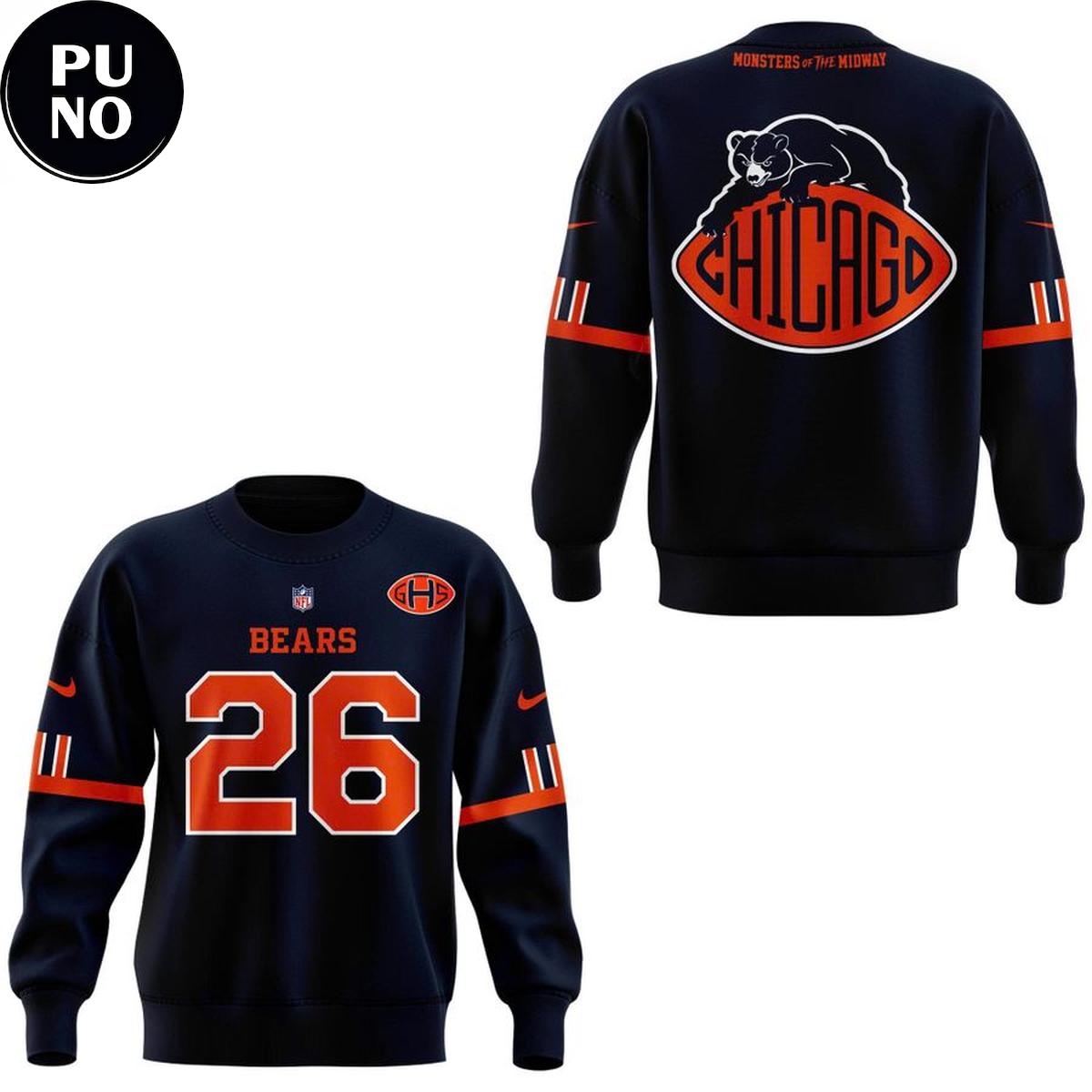 Chicago Bears 2026 Return of the Monsters Custom Number Hoodie T-Shirt