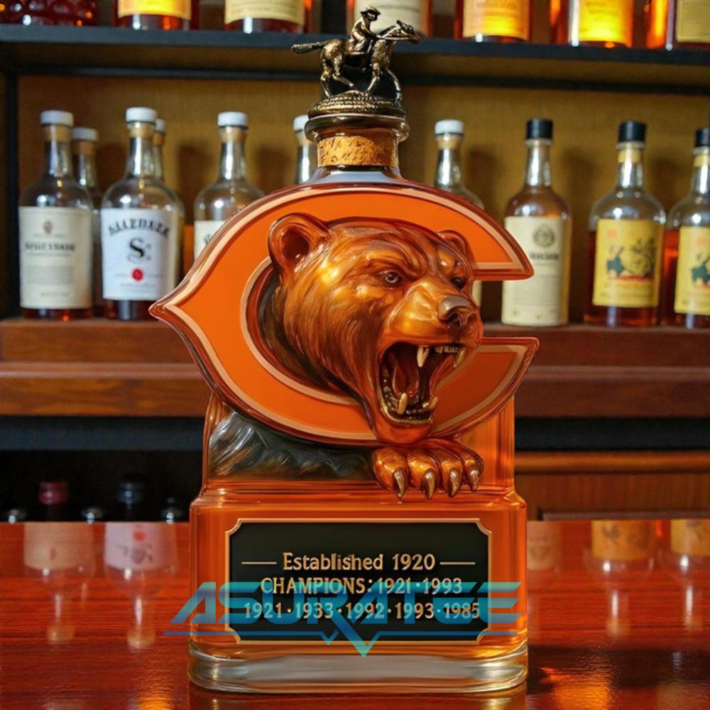 Chicago Bears NFL Champs Whiskey Bottle