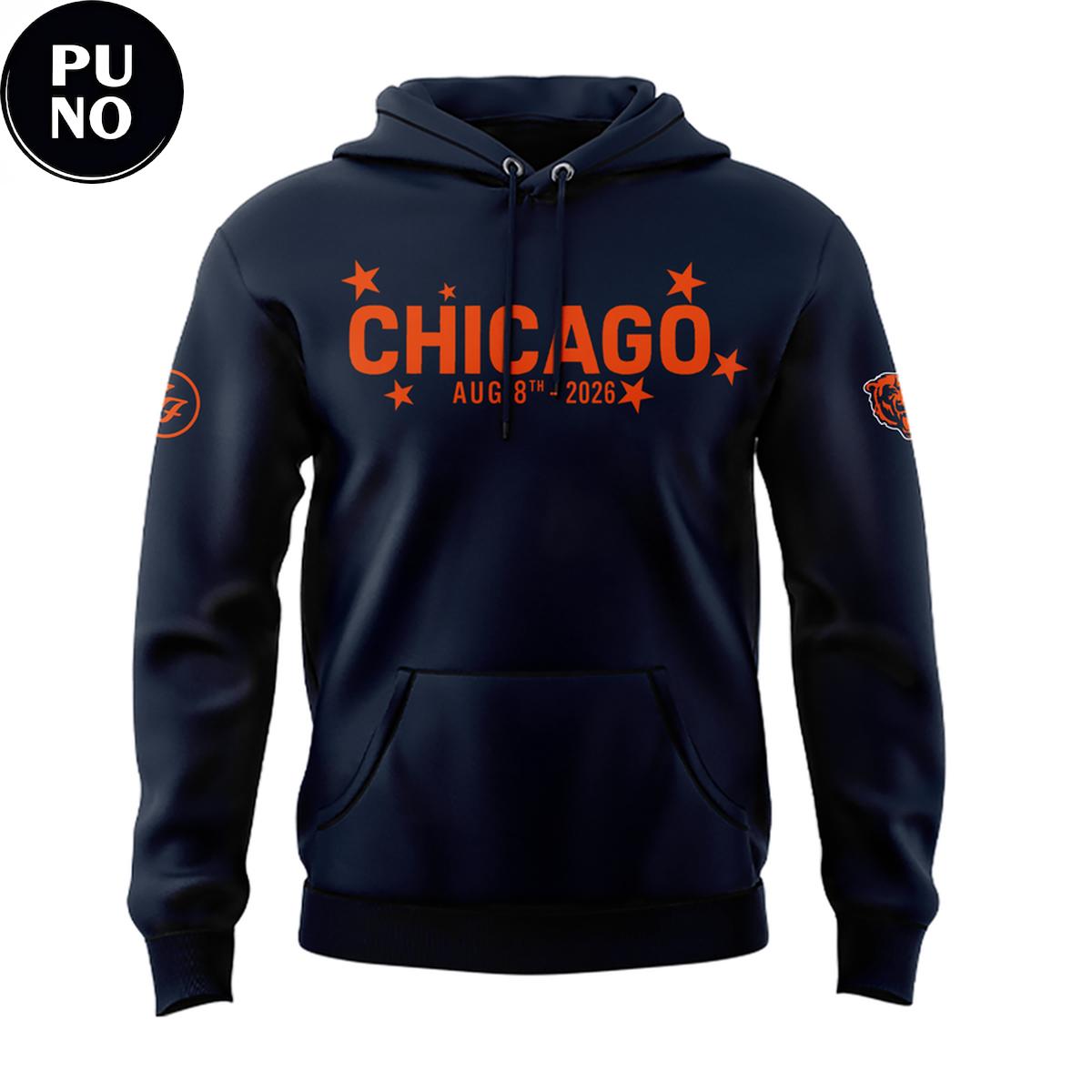 Chicago Bears x Foo Fighters Tour 2026 Hoodie T-Shirt