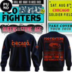 Chicago Bears x Foo Fighters Tour 2026 Hoodie T-Shirt