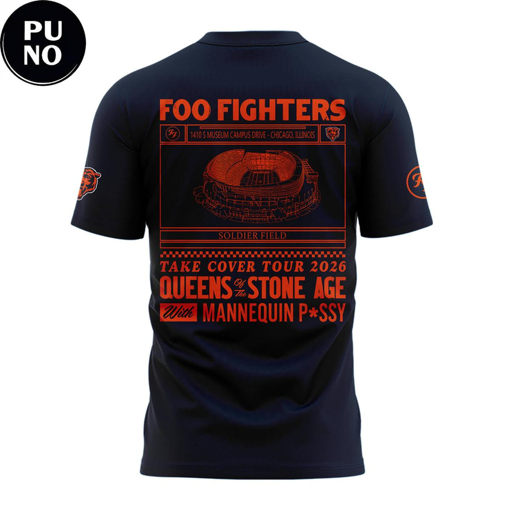 Chicago Bears x Foo Fighters Tour 2026 Hoodie T-Shirt