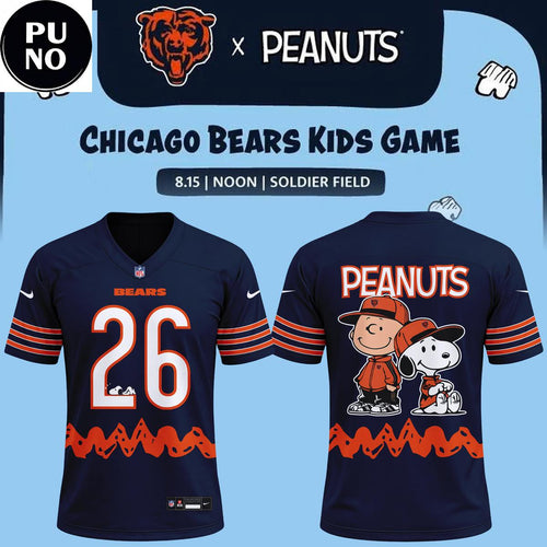 Chicago Bears x Peanuts Night 2026 Personalized Football Jersey