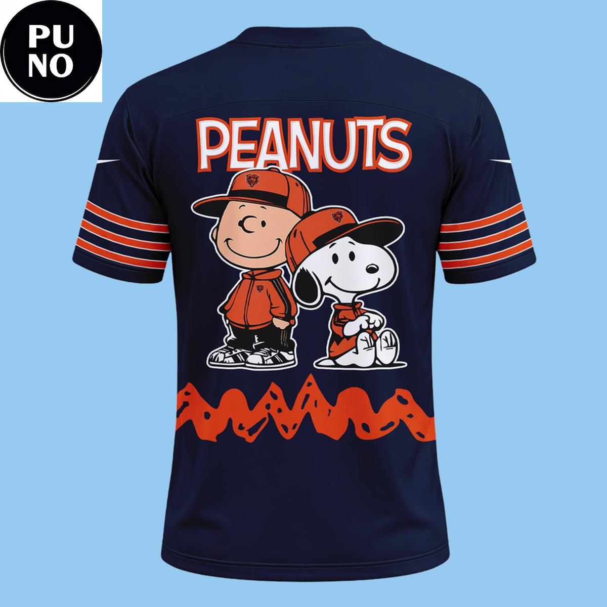 Chicago Bears x Peanuts Night 2026 Personalized Football Jersey