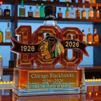 Chicago Blackhawks 100th Anniversary Whiskey Bottle 2026
