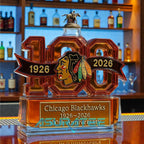 Chicago Blackhawks 100th Anniversary Whiskey Bottle 2026