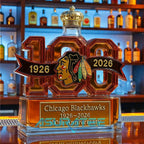 Chicago Blackhawks 100th Anniversary Whiskey Bottle 2026