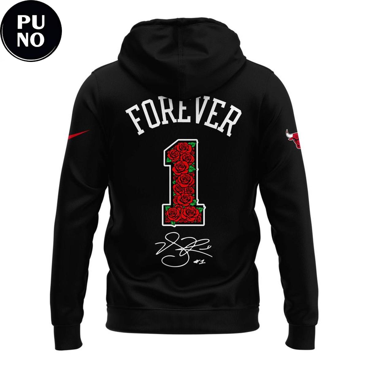 Chicago Bulls Derrick Martell Rose Forever No.1 Hoodie