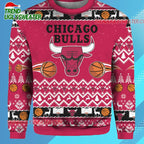Chicago Bulls Hoops & Holiday Cheer Ugly Christmas Sweater