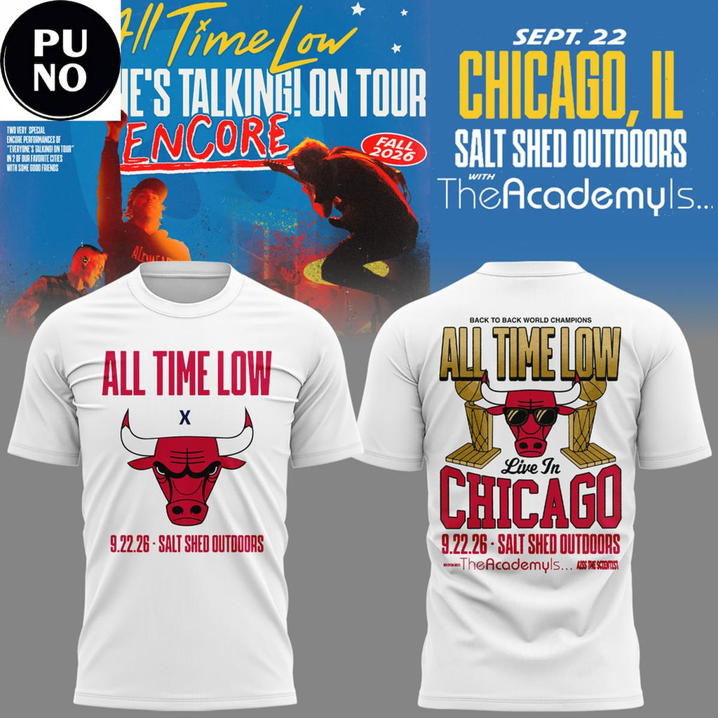 Chicago Bulls x All Time Low Live in Chicago 2026 T-Shirt