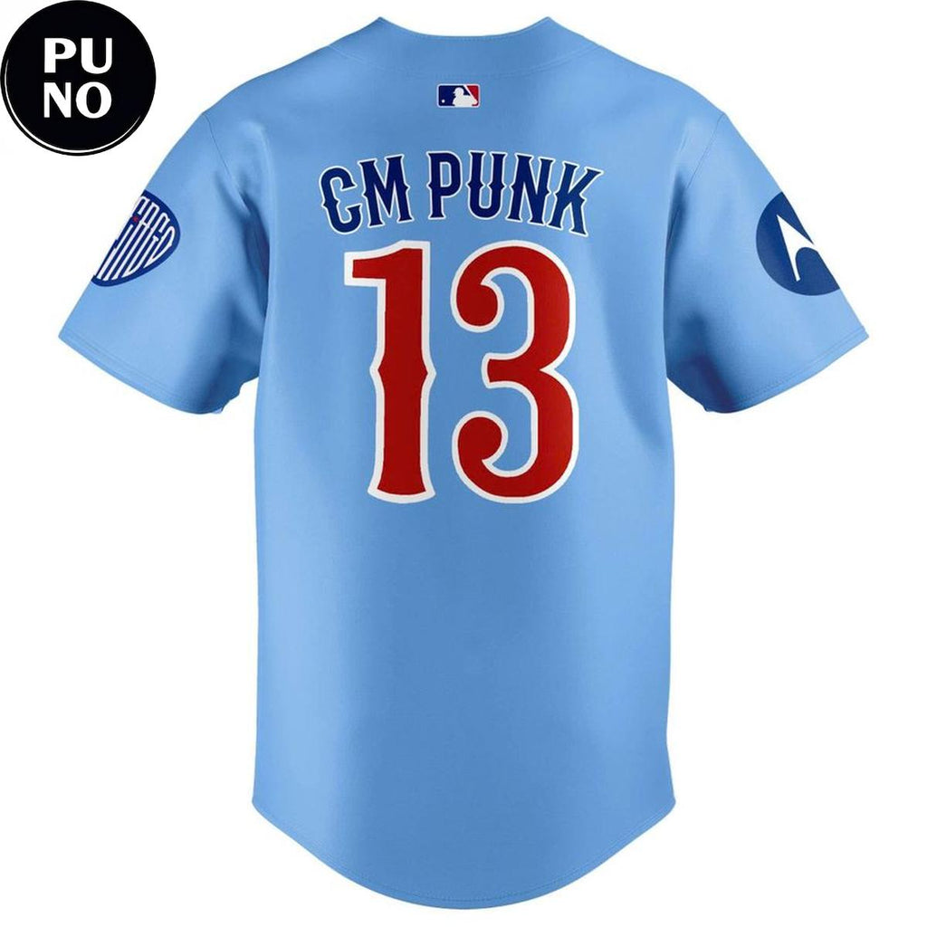 Chicago Cubs 2026 CM Punk #13 Baseball Jersey