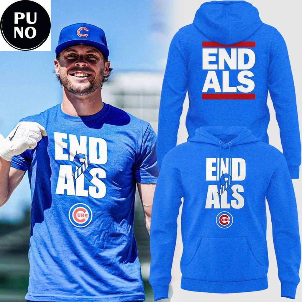 Chicago Cubs 2026 End ALS Hoodie T-Shirt