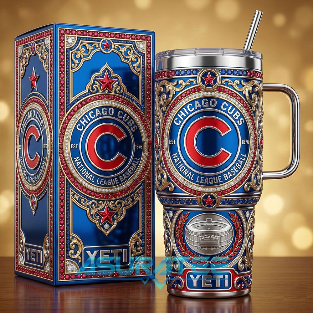 Chicago Cubs Baseball New 2026 Special YETI Tumbler