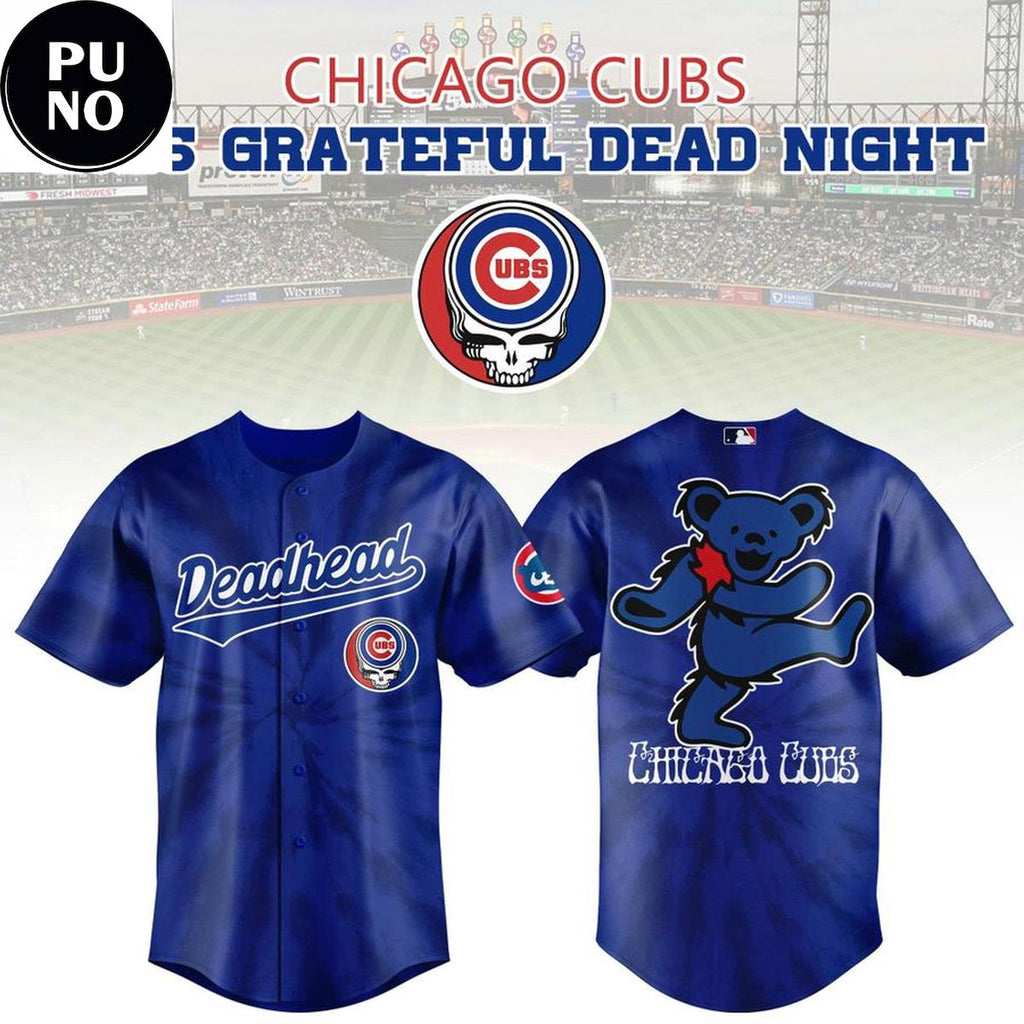 Chicago Cubs Grateful Dead Night 2026 Baseball Jersey