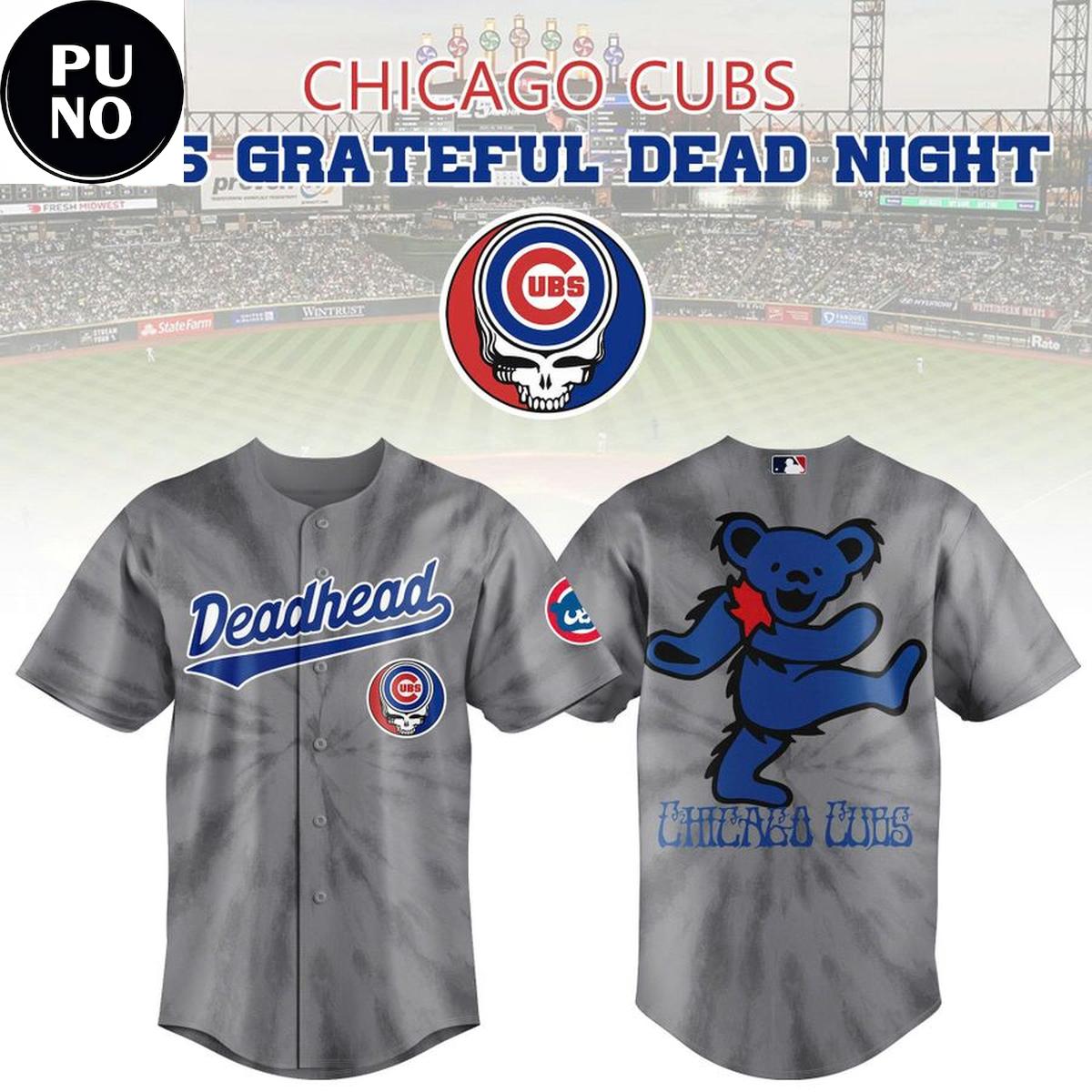 Chicago Cubs Grateful Dead Night 2026 Baseball Jersey