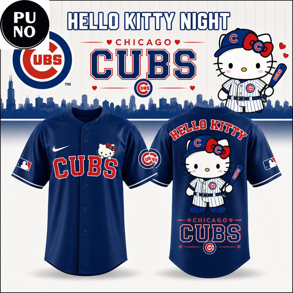 Chicago Cubs x Hello Kitty Night 2026 Baseball Jersey