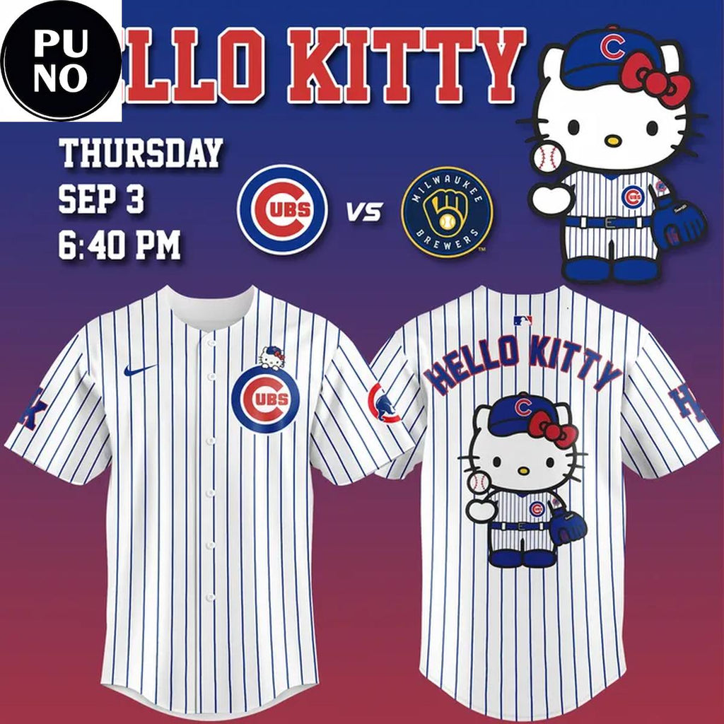 Chicago Cubs x Hello Kitty Night 2026 Baseball Jersey