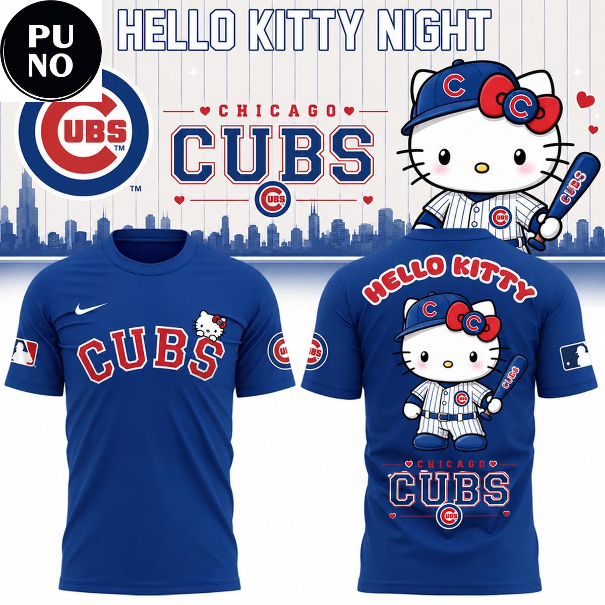 Chicago Cubs x Hello Kitty Night 2026 T-Shirt
