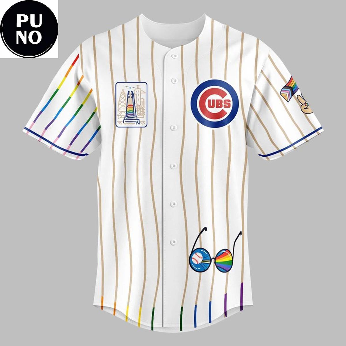 Chicago Cubs x Pride Night 2026 Personalized Baseball Jersey