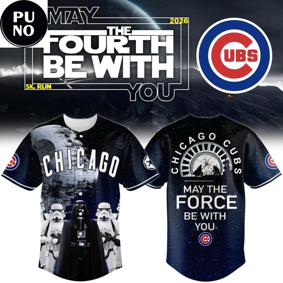 Chicago Cubs x Star Wars Night 2026 May the Force Be With You Baseball Jersey