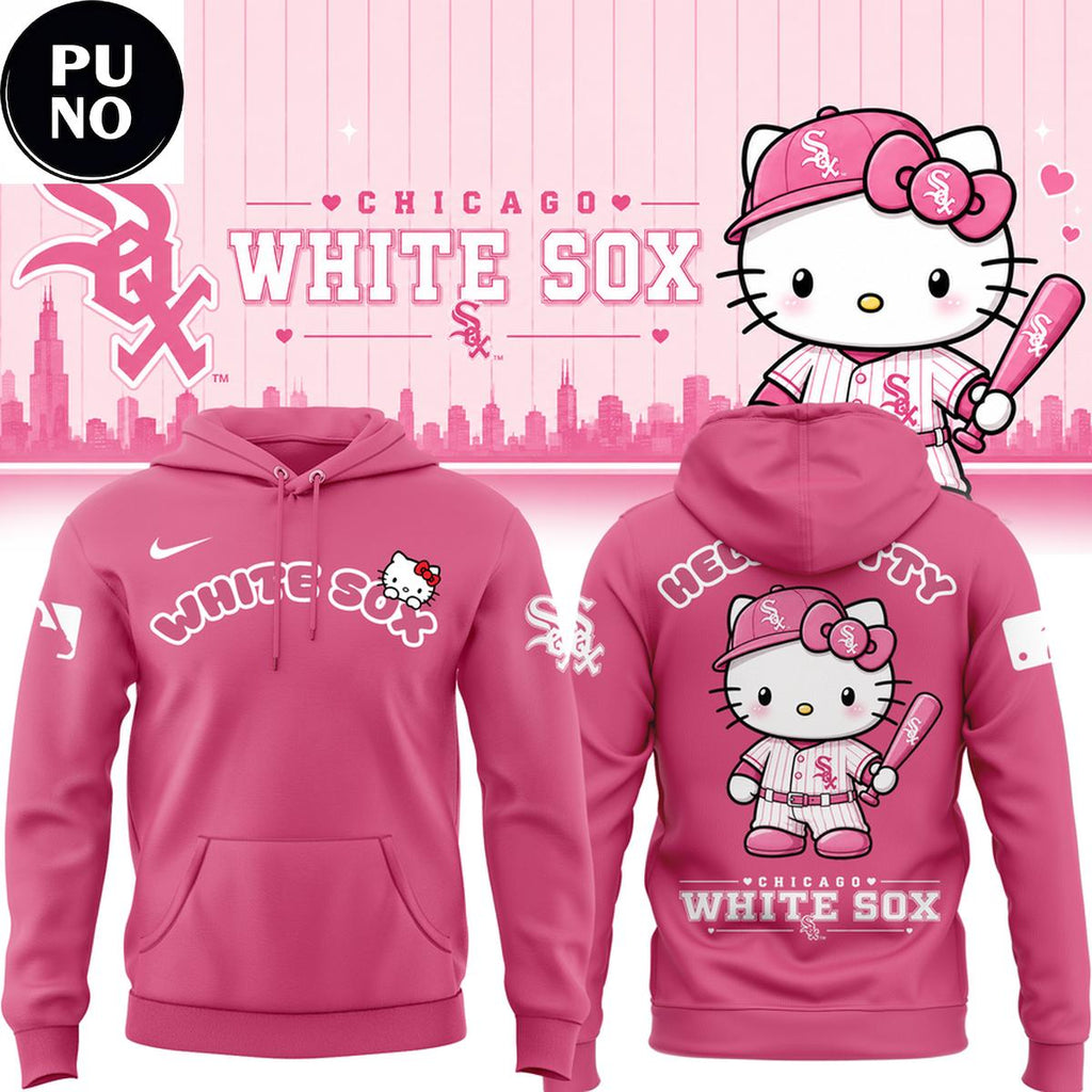 Chicago White Sox x Hello Kitty Night 2026 Pink Hoodie Shirt
