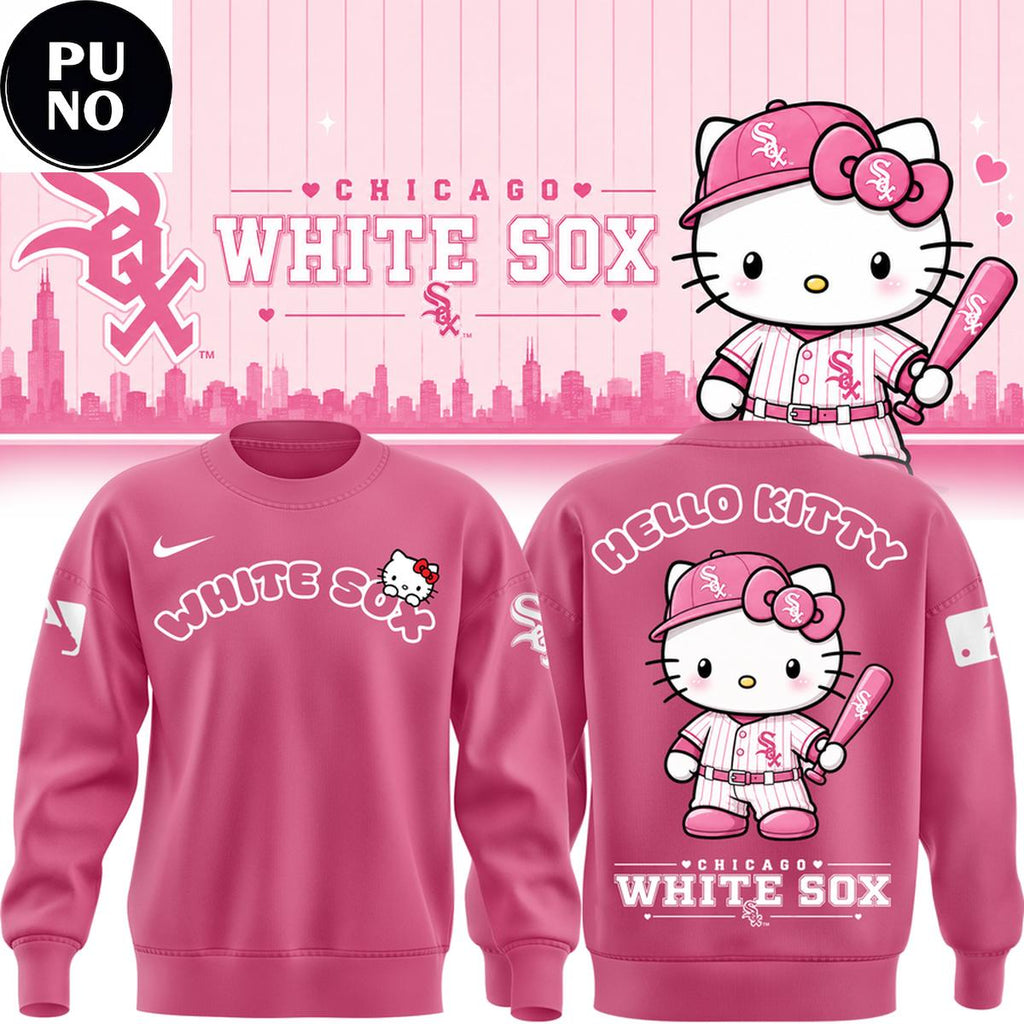 Chicago White Sox x Hello Kitty Night 2026 Pink Hoodie Shirt