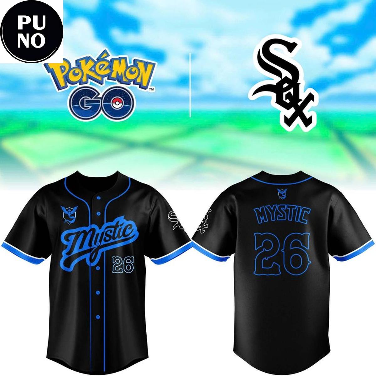 Chicago White Sox Pokémon Go Night 2026 Persoanlized Baseball Jersey