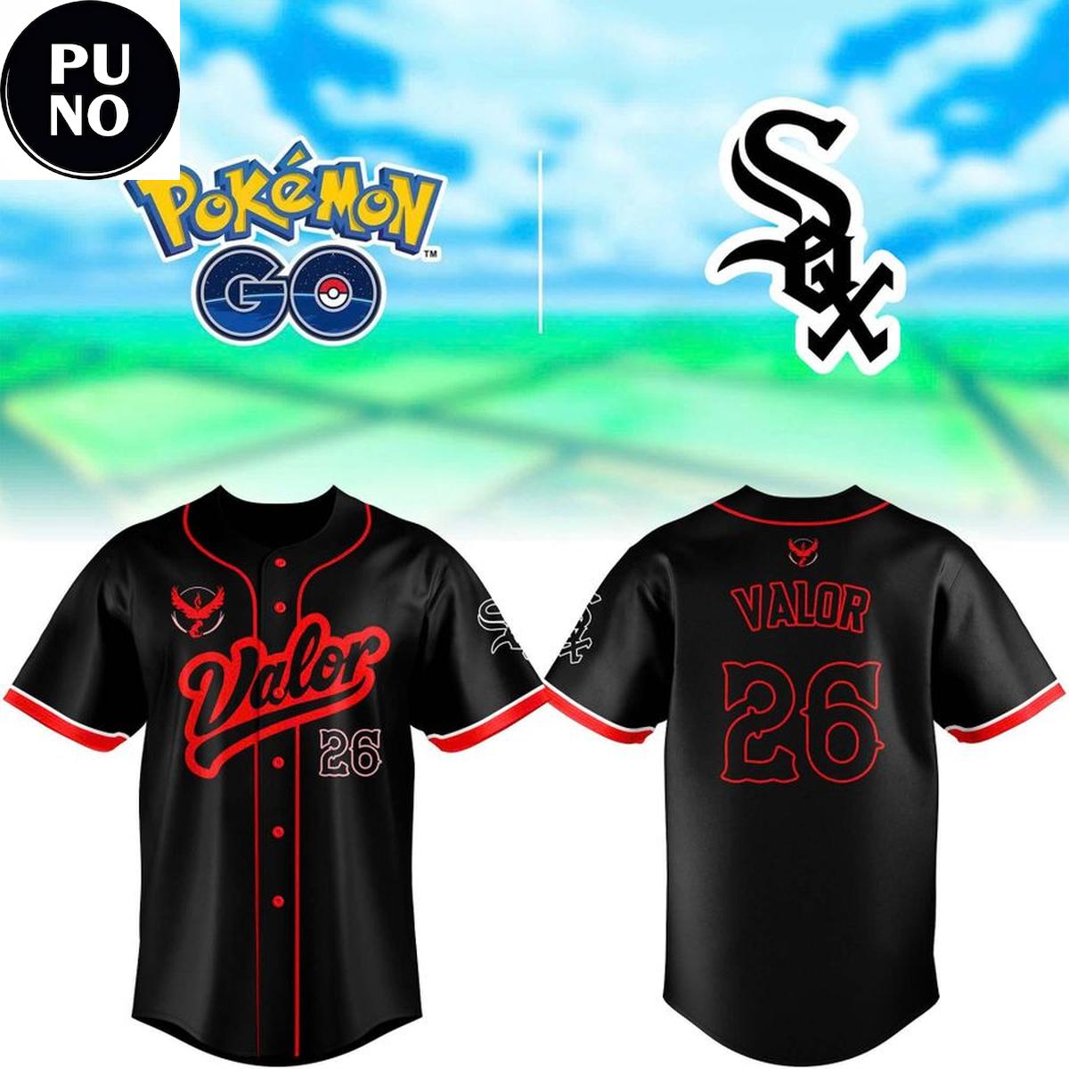 Chicago White Sox Pokémon Go Night 2026 Persoanlized Baseball Jersey