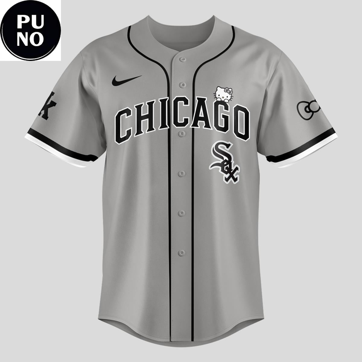 Chicago White Sox x Hello Kitty Night 2026 Gray Baseball Jersey