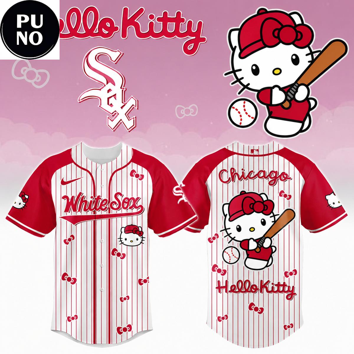 Chicago White Sox x Hello Kitty Night 2026 Baseball Jersey