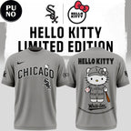 Chicago White Sox x Hello Kitty Night 2026 Gray Hoodie T-Shirt
