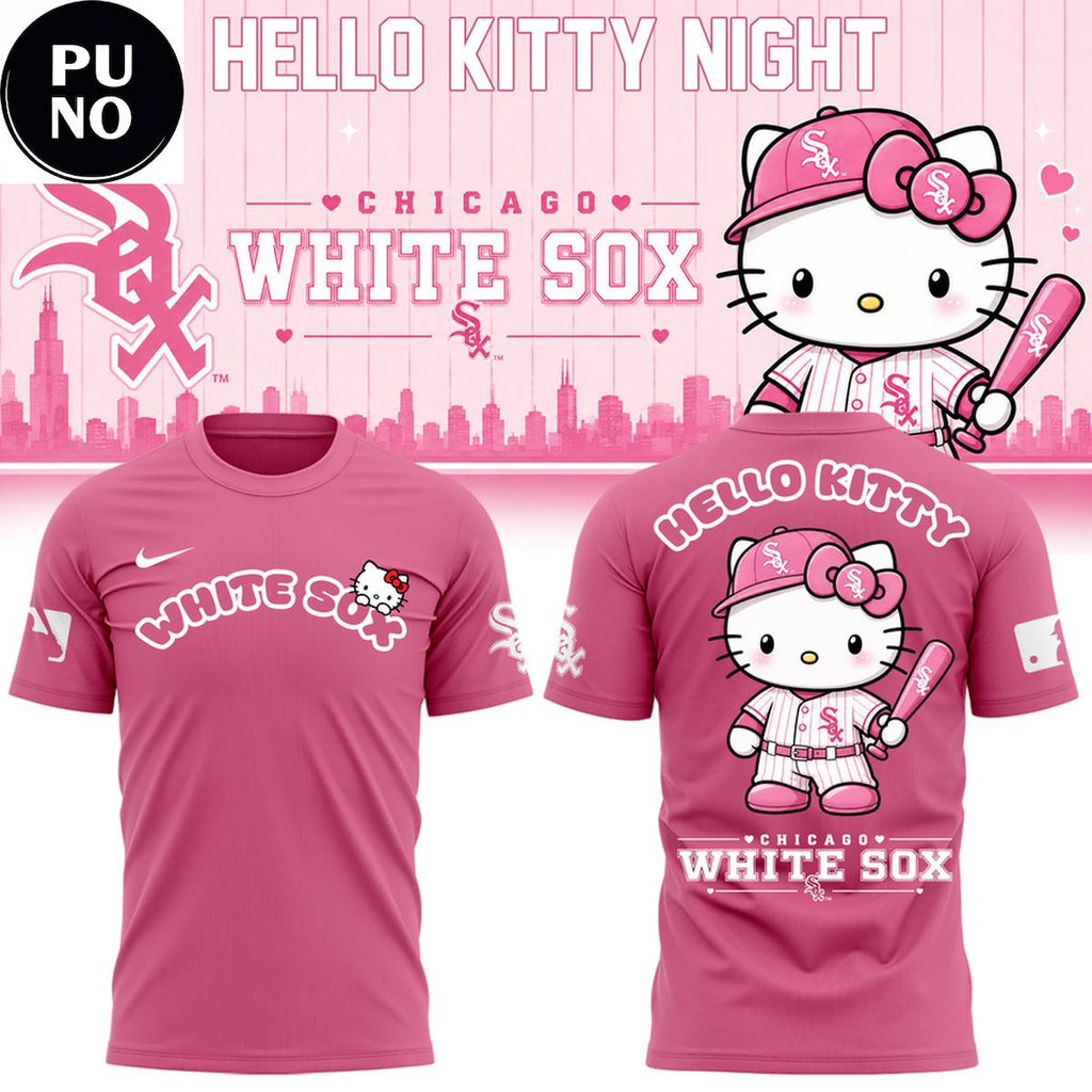 Chicago White Sox x Hello Kitty Night 2026 Pink Hoodie Shirt