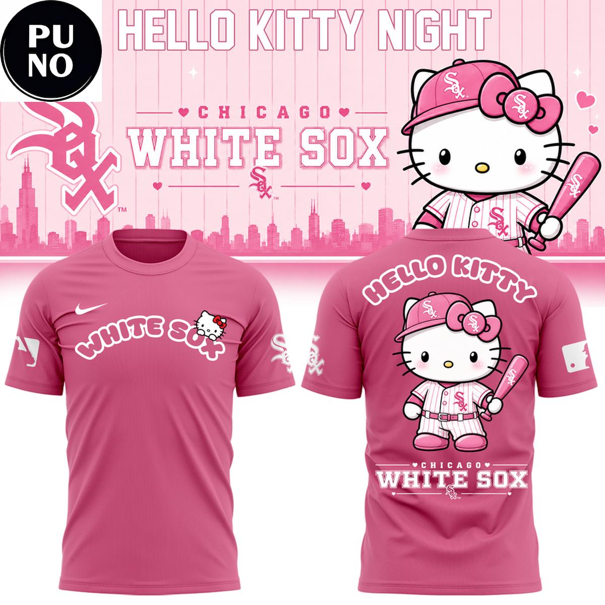Chicago White Sox x Hello Kitty Night 2026 Pink Hoodie Shirt