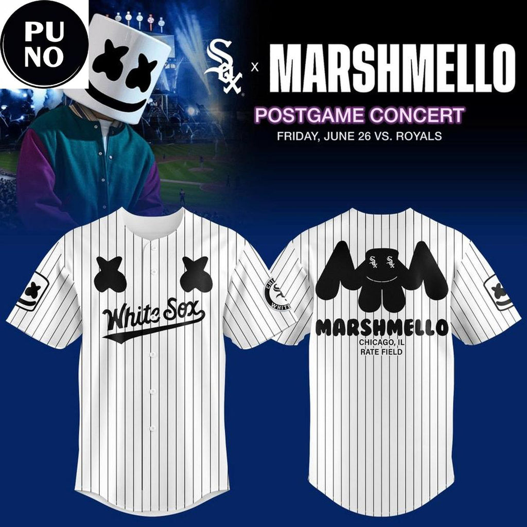 Chicago White Sox x Marshmello Postgame Concerts 2026 Baseball Jersey