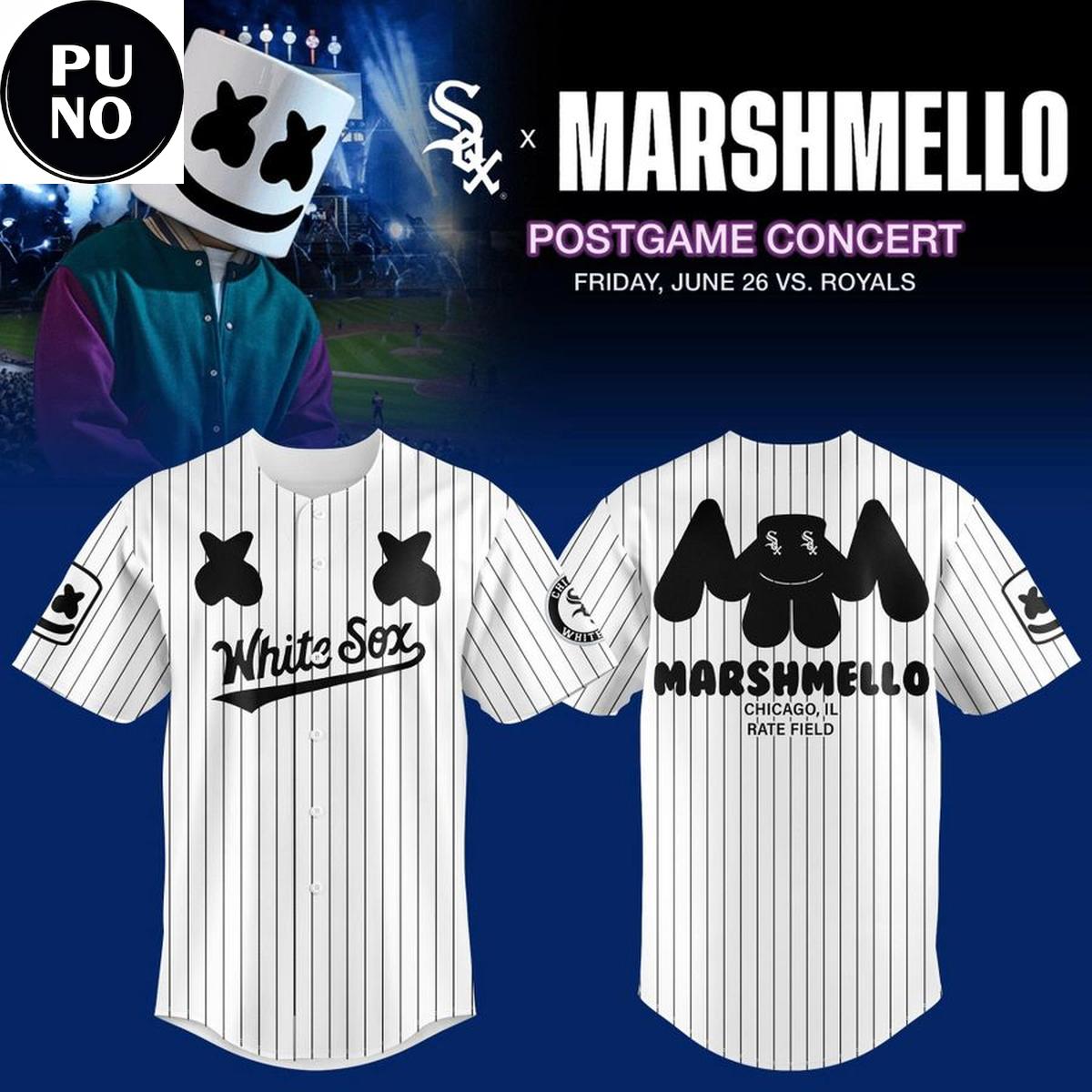 Chicago White Sox x Marshmello Postgame Concerts 2026 Baseball Jersey