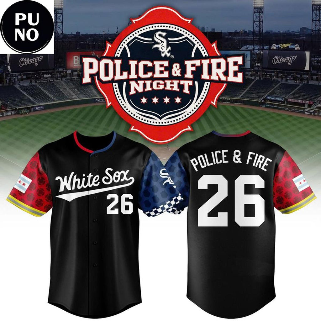 Chicago White Sox x Police and Fire Night 2026 Personalized Baseball Jersey