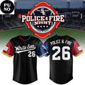 Chicago White Sox x Police and Fire Night 2026 Personalized Baseball Jersey