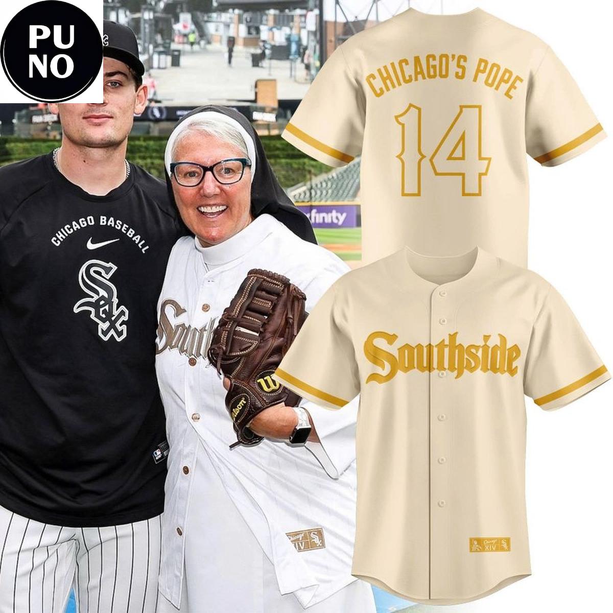 Chicago White Sox x Sister Mary Jo Sobieck 2026 Southshide Chicago’s Pope Baseball Jersey