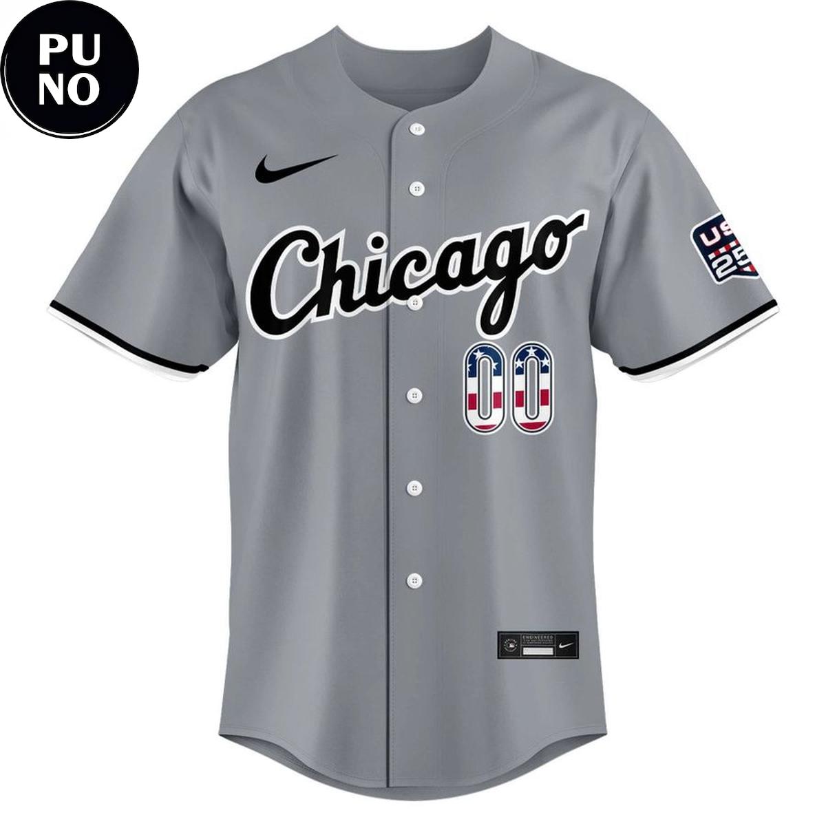 Chicago White Sox x USA 250 Fourth of July 2026 Personalized Baseball Jersey