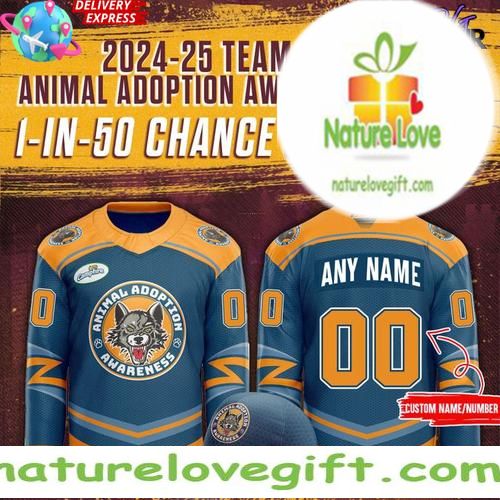 Chicago Wolves Hockey Jersey 2026 Animal Adoption Awareness