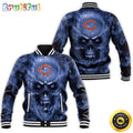 Chicago Bears Baseball Jacket Fans Skull